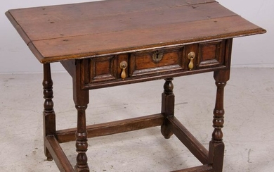 English oak William & Mary tavern table, c 1725-50