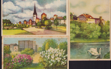Estonia Group of postcards - Tallinn before 1940 (3)