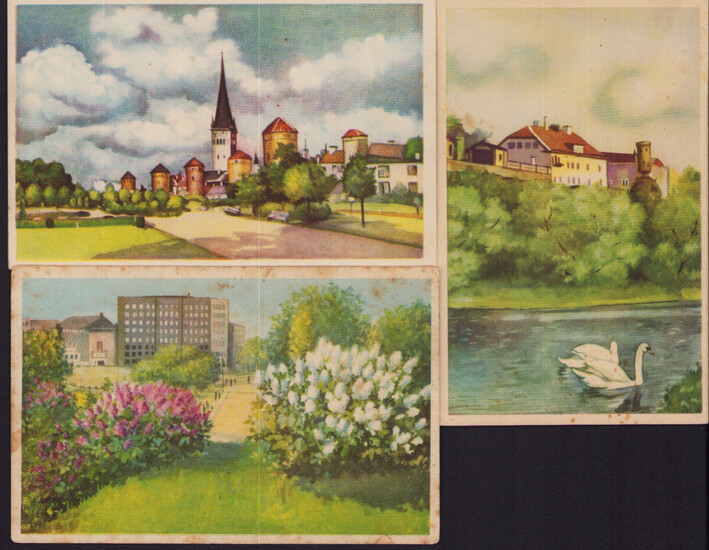 Estonia Group of postcards - Tallinn before 1940 (3)