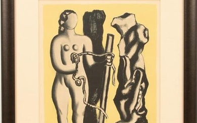 FERNAND LEGER LITHOGRAPH ON ARCHES PAPER, 1952