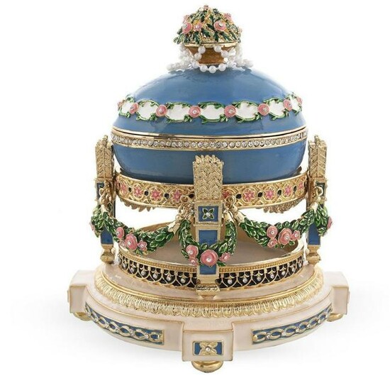Faberge-Style Love Trophies Royal Russian Music Box