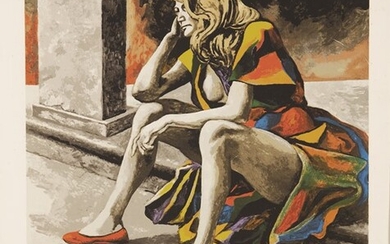 Figura di donna, RENATO GUTTUSO (Bagheria, 1911 - Roma, 1987)