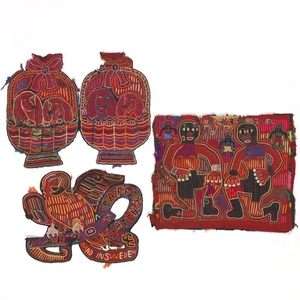 Five Unframed Mola Textile of the Cuna (Kuna) Indians, Sun Blas Island, Panama