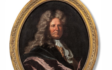 Follower of Hyacinthe Rigaud (Perpignan 1659-1743 Paris) Portrait of a...