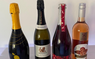 Four Bottles of Wine including Rose, Seppelt, M2ama Mango