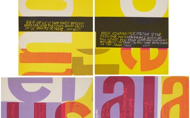 Four plates from: "Words of Ugo Betti: Innocence and the Process of Justification in the Late Plays of Ugo Betti," 1965