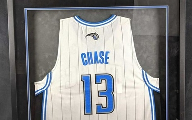 Framed Orlando Magic Basketball Jersey Chase Bank