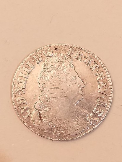 France - Louis XIV - 44 Sols 1709-BB (Strasbourg) - Silver