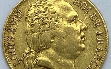 France. Louis XVIII (1814-1824). 20 Francs 1817-A, Paris