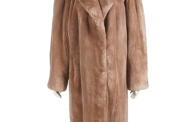 Full Length Light Brown Fur Coat