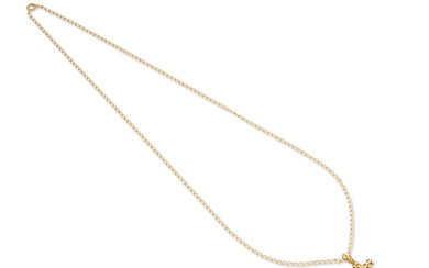 GOLD CROSS NECKLACE COLLIER "CROIX" OR