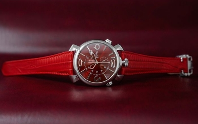 GaGà Milano - Watch Thin Chrono 46MM Red - 5097 "NO RESERVE PRICE" - Unisex - BRAND NEW