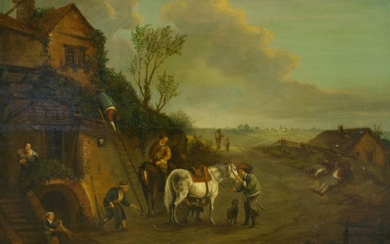 Genremaler, um 1800, Beim Schmied