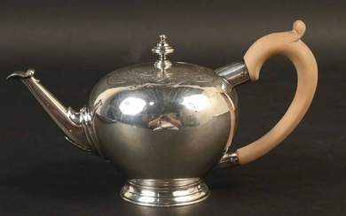 George II Silver Apple Form Teapot