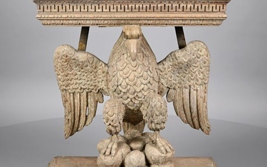 George II Style Carved Wood Eagle Console Table