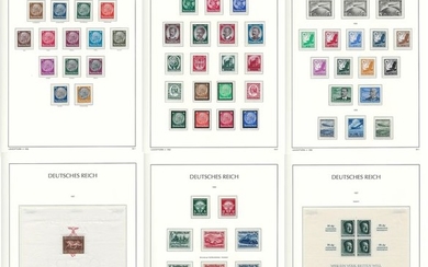 German Empire 1933/1945 - Collection stamps and sheets- Yvert Nº 470/478