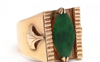 Gold and Jadeite Ring