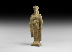 Greek Corinthian Terracotta Figure of Demeter 5th-4th century BC...