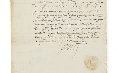 HENRI IV Lettre signée.