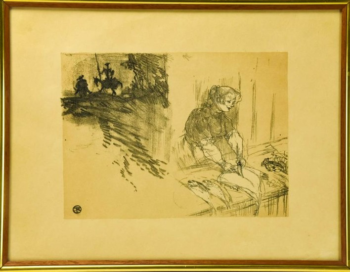 Henri de Toulouse-Lautrec Fish Seller Lithograph