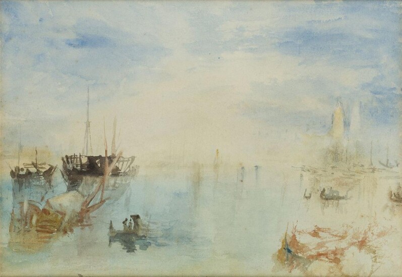 Hercules Brabazon Brabazon, NEAC, PS, British 1821-1906- View onto the Grand Canal, Venice; and Watercolour Study; each watercolour on paper, the second signed with initials 'HBB' (lower right), the first 17 x 24.8 cm., the second 23.5 x 17 cm...