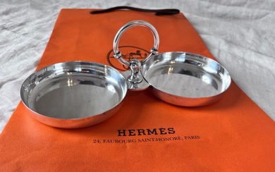 Hermès Ravinet D'Enfert Double Bridle - Serving plate (1) - Silver-plated