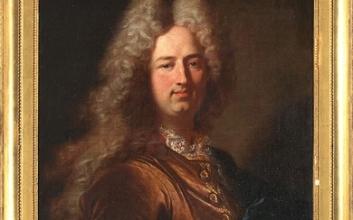 Hyacinthe RIGAUD (1659-1743) Portrait de Claude Thiroux de Villercy (1680-1735) Huile sur toile 81 x...