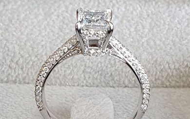 IDIAMONDS - 18 kt. White gold - Ring - 1.00 ct Diamond - Diamonds