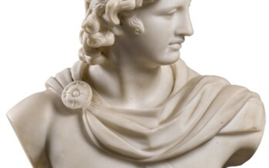 ITALIAN, 19TH CENTURY AFTER THE ANTIQUE | BUST OF THE APOLLO BELVEDERE