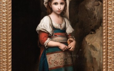 Italian School, 19th Century Young Girl in Peasant Costume