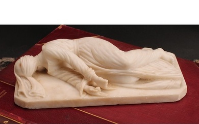 Italian School (early 20th century), an alabaster carving, S...