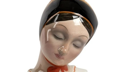 Italian manufacture - small Sardinian ceramic head