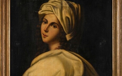 Italie 19ème, d'après Guido RENI Jeune fille au turban, Portrait de Béatrice de Cerier La...