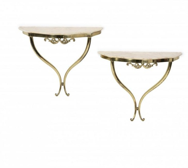 Italy, 2 console tables, 1940 / 50s