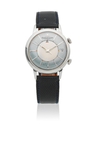 Jaeger-LeCoultre. A stainless steel bumper automatic alarm wristwatch
