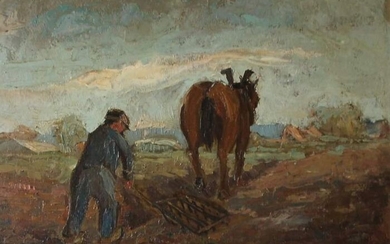 Jan Kruijssen (1874-1938) - De ploegende boer