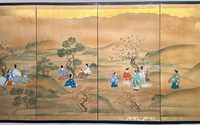 Japanese Four Panel Screen