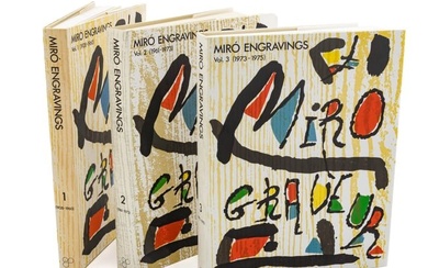 Joan Miro (Spanish, 1893-1893) Jacques Dupin Catalogue Raisonne "Miró Engraver", 3 Volumes H
