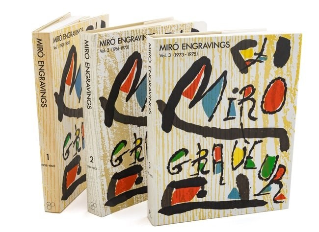 Joan Miro (Spanish, 1893-1893) Jacques Dupin Catalogue Raisonne "Miró Engraver", 3 Volumes H