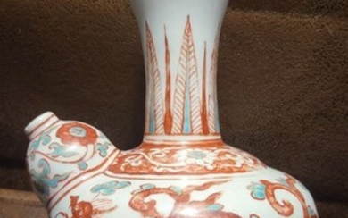 Kendi - Wucai - Porcelain - Dragon - SWATOW Zhangzhou - China - Ming Dynasty (1368-1644)