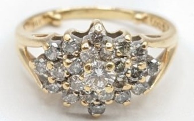 Ladies 14K Yellow Gold 1.00 CTTW Diamond Ring