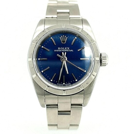 Ladies Rolex Stainless Oyster Perpetual Watch