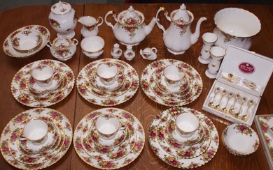 Large 6 Piece Royal Albert Dinner Service (some seconds)...