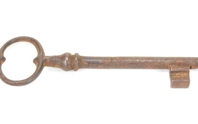 Large Scale 19th C Iron Skeleton Key