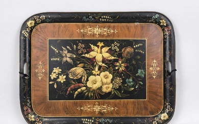 Large tray, late 19th century, pai