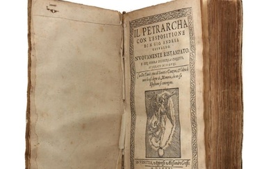 Late 16th-Century Venetian Edition of Petrarch, with Gesualdo Commentary