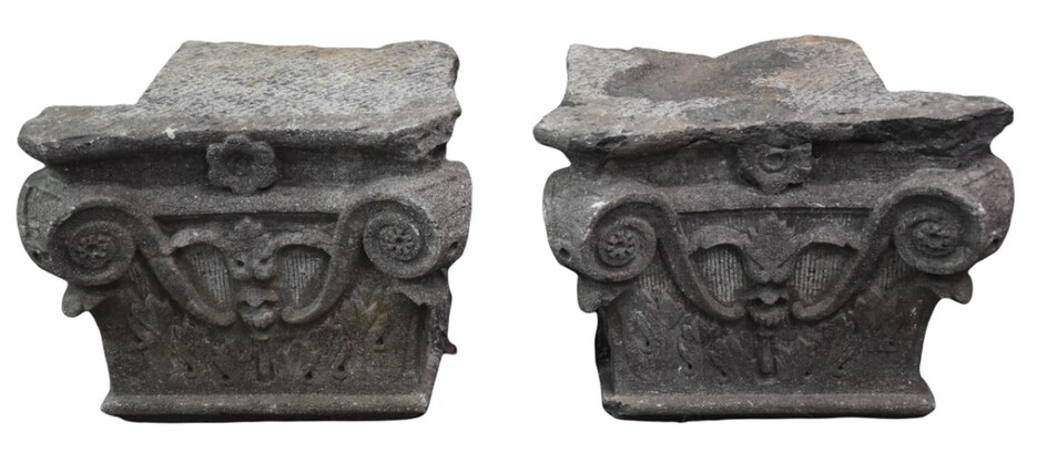 Lot de deux chapiteaux en pierre sculptée.... - Lot 19 - MJV Soudant