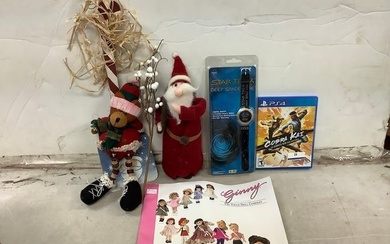 Lot of Christmas Decorations(16 in), Star Trek Digital Watch, Cobra Kai PS4 Disc and more