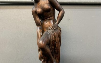 M. Richard Figural Oak Neoclassical Statue