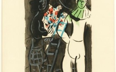 MARC CHAGALL COLOR LITHOGRAPH ON PAPER, 1969, E.A.